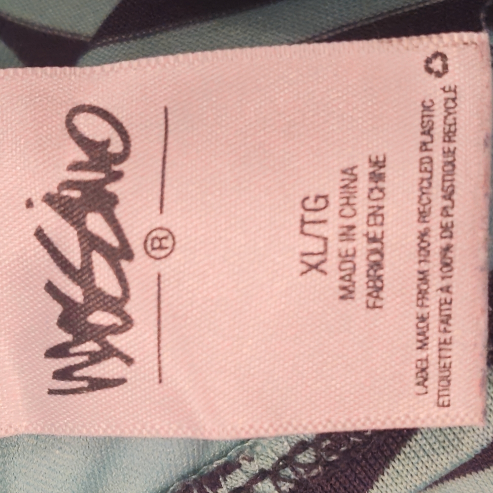 Mosdimo Supply  Co Striped Halter Top Size XL  Green & Black - Picture 3 of 4